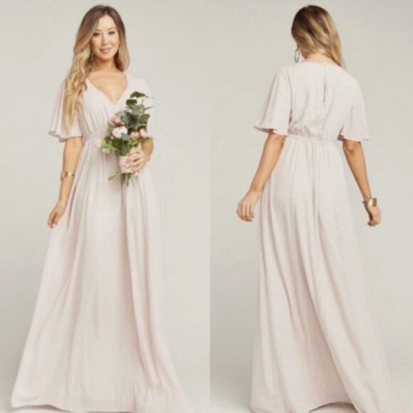 Show Me Your Mumu Emily Empire Maxi Dress ~ Show Me The Ring Crisp XL - Picture 1 of 1